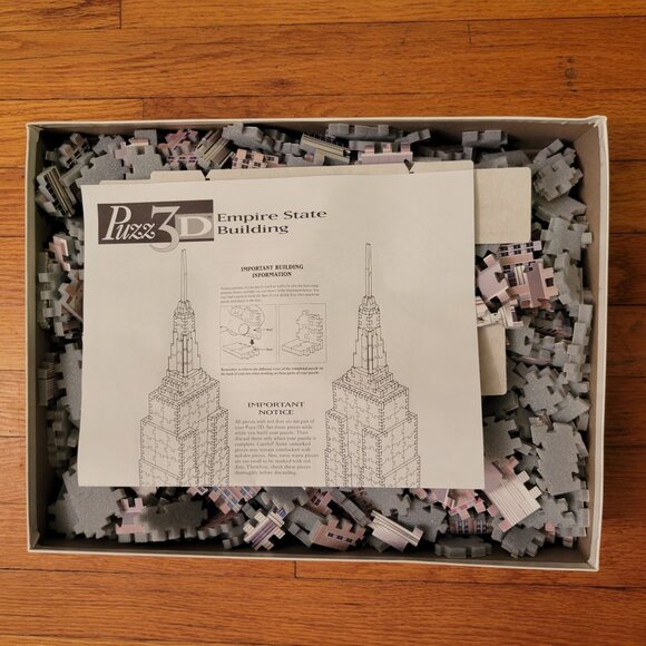 Milton‎ Bradley Puzz3D Empire State Building Foam Backed Pieces 902 - Picture 5 of 5